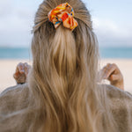 Seidenscrunchie Haargummi Seide Damen Alina Klemm orange