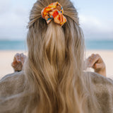 Seidenscrunchie Haargummi Seide Damen Alina Klemm orange