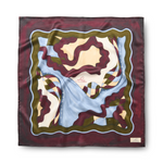 Halstuch Seide bordeaux beige blau Accessoire