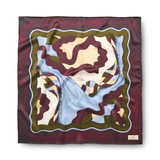 Halstuch Seide bordeaux beige blau Accessoire