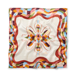 Seidentuch bunt gemustert rot Produktbild