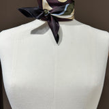 Seidentuch dunkelrot braun gemustert Trage Variante