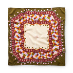 Seidentuch oliv gruen kariert ALINA KLEMM 