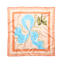 Seidentuch rosa orange blau gemustert