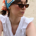 Seidentuch sommerlich farbig
