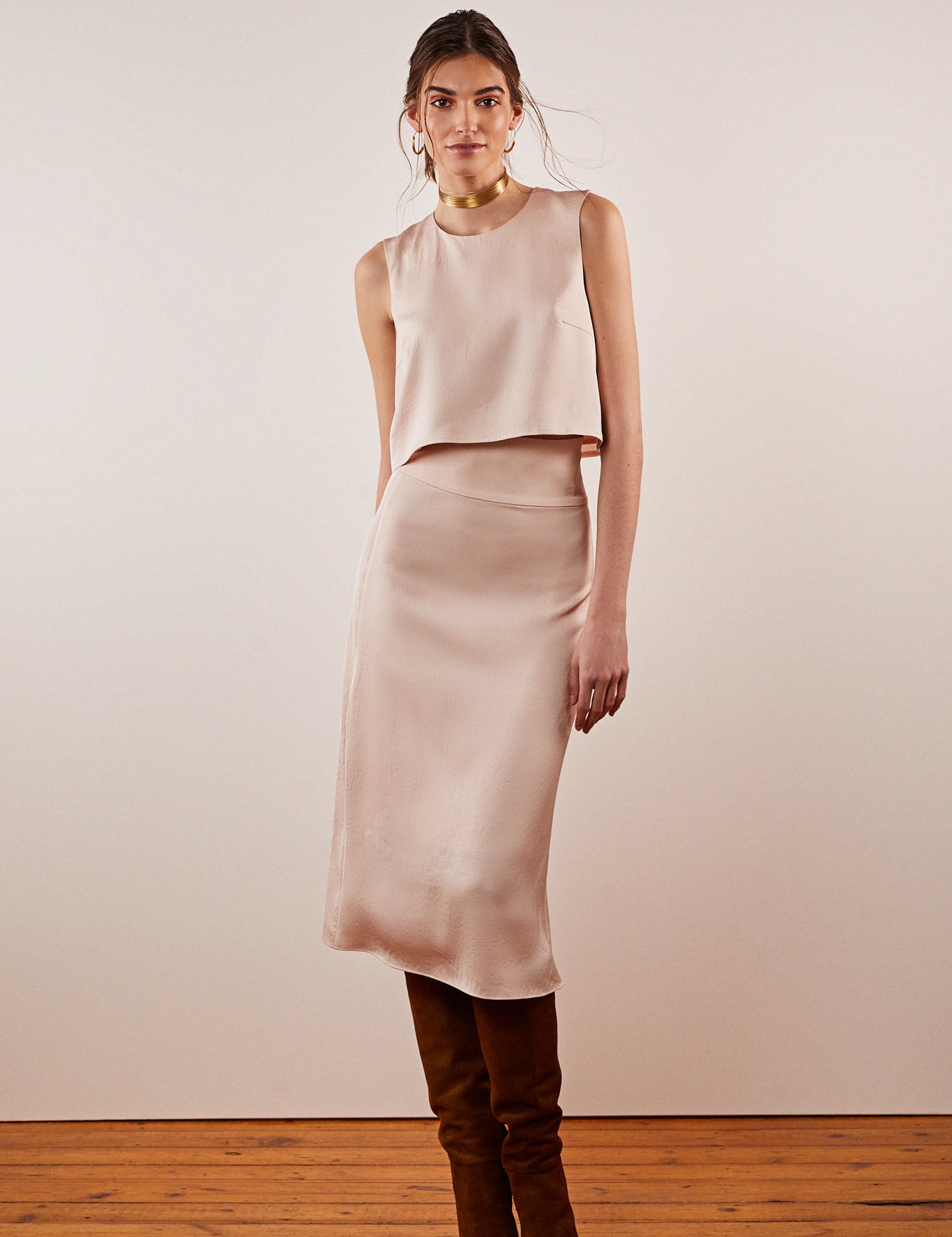 Alina Klemm Croptop Taillenrock rosa Damenbekleidung Hamburg