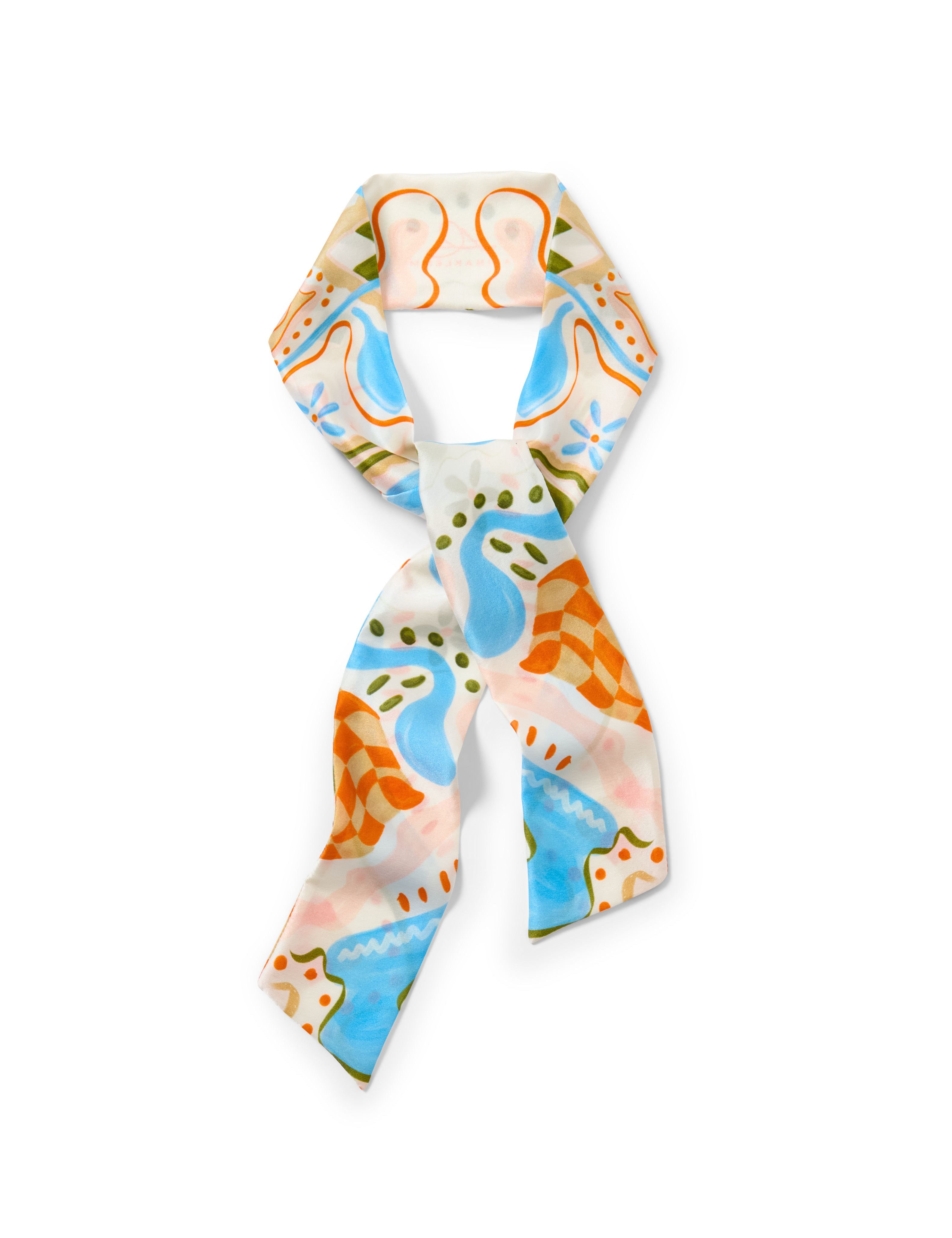 Seidenband Seide Seidenaccessoire ALINA KLEMM creme