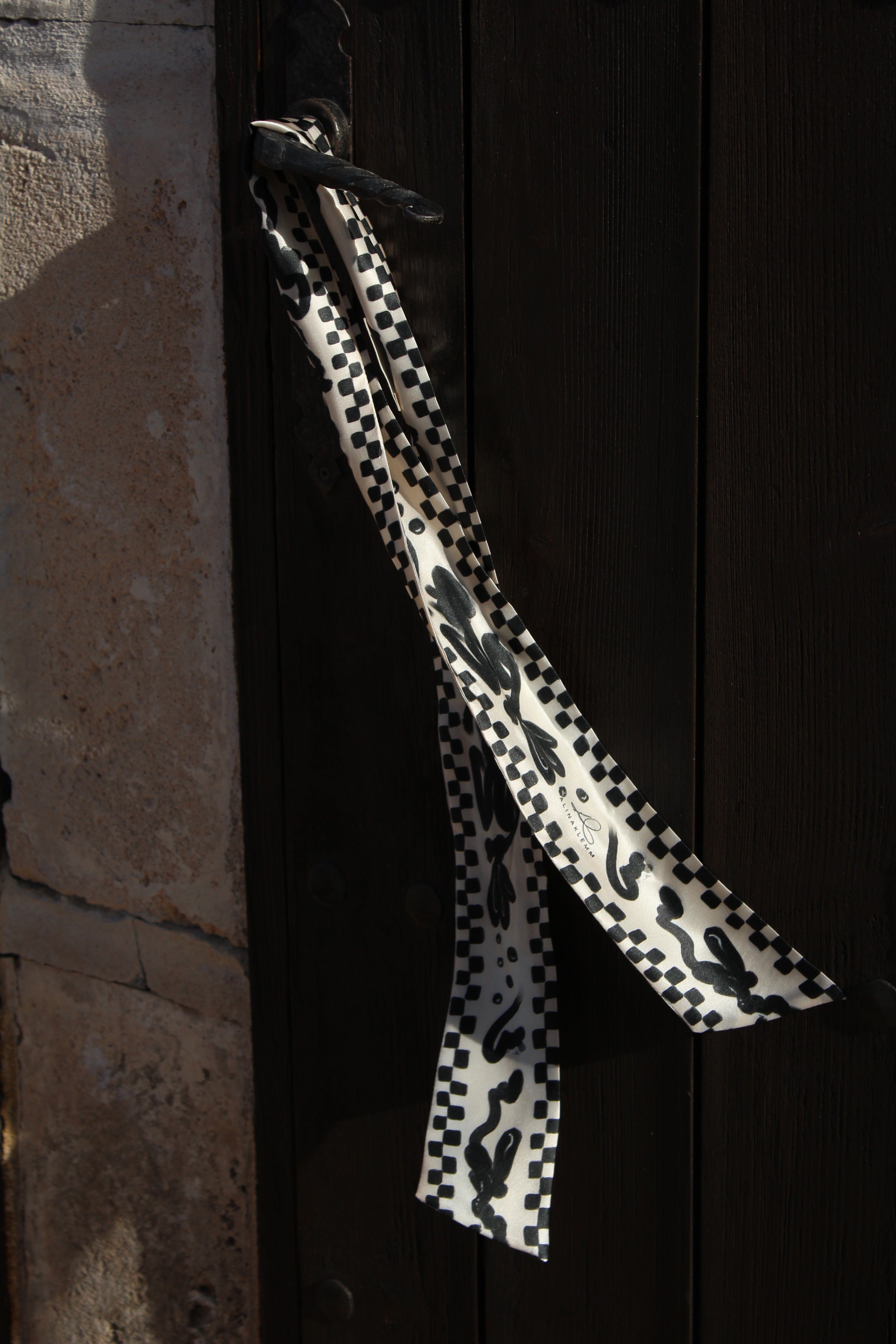 Twilly gemustert schwarz beige