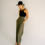 Taillenhose Alina Klemm Damen oliv 