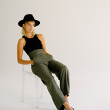 Taillenhose Alina Klemm Damen oliv 