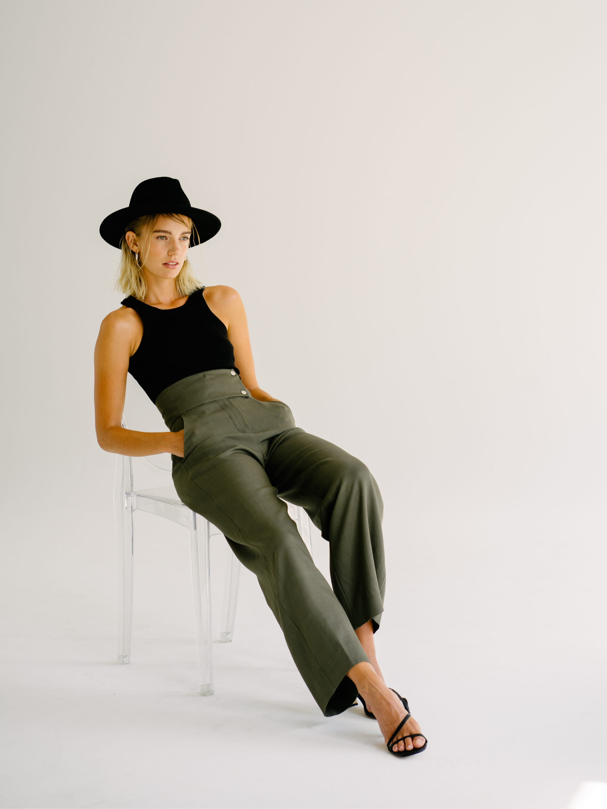 Taillenhose Alina Klemm Damen oliv 